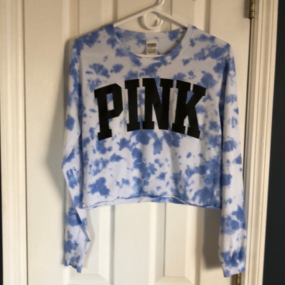 Victoria’s Secret Pink Cropped Long Sleeve Shirt